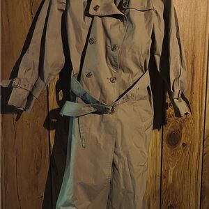 London fog waterproof button down women’s trench coat